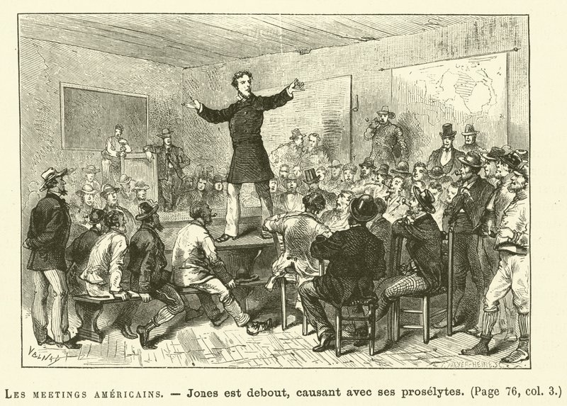 Les Meetings Americains (雕刻) 作者 法语学校