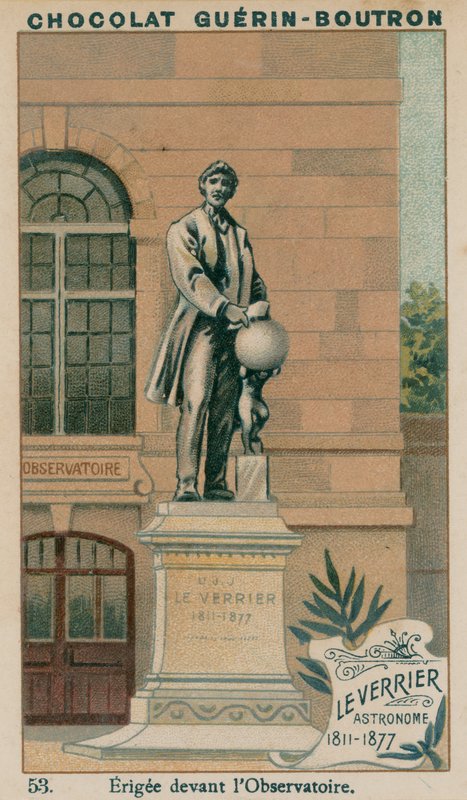 Leverrier，天文学家，1811-1877，Erigee在天文台前 作者 法语学校