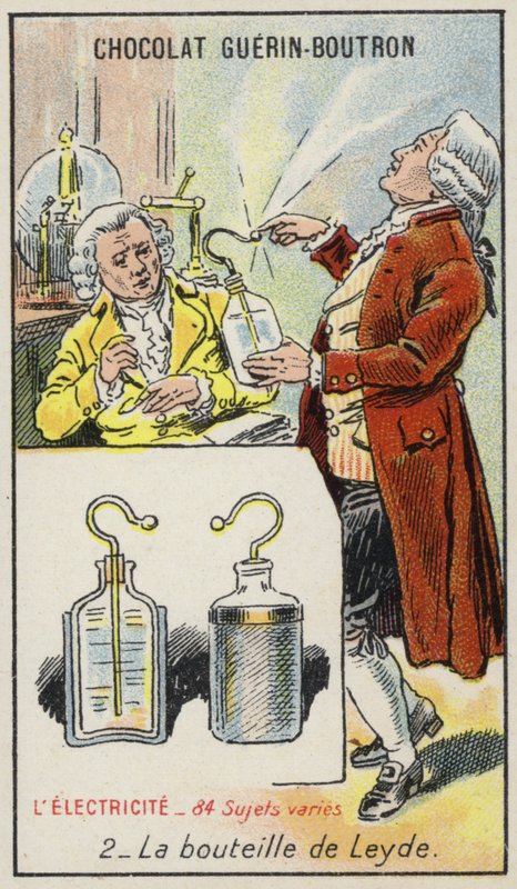 Leyden Jar (chromolitho) 作者 法语学校