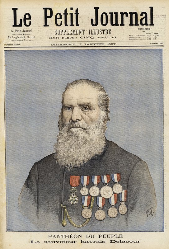 Louis-Joseph-Andre Delacour，法国水手和救生员 作者 法语学校