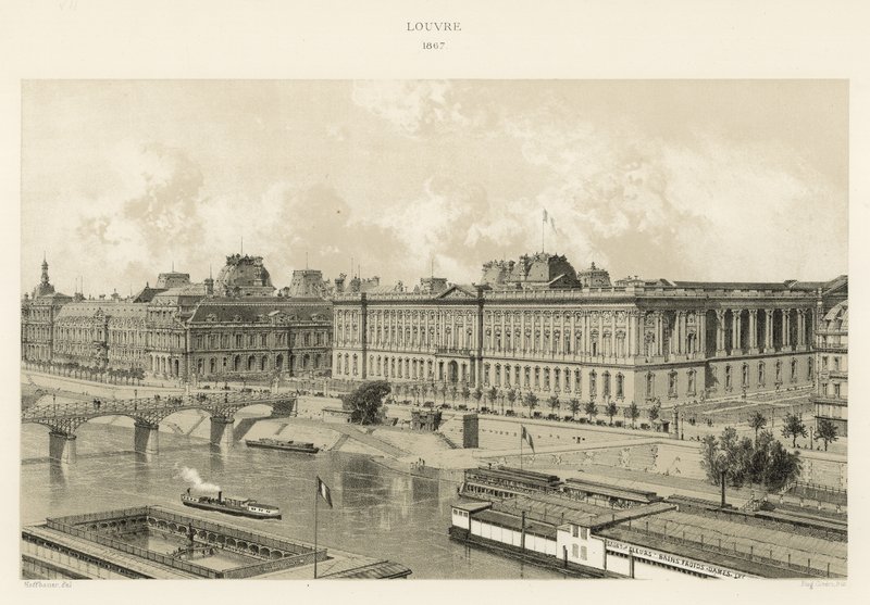 卢浮宫，1867年 作者 法语学校