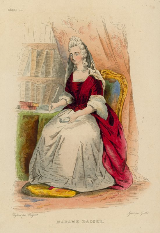Madame Dacier (coloured engraving) 作者 法语学校