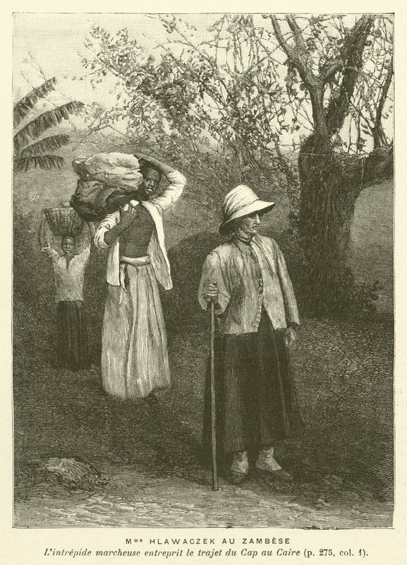 Hlawaczek Au Zambese夫人（雕版画 作者 法语学校