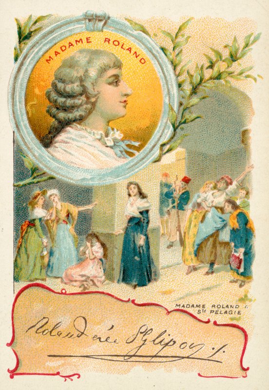 Madame Roland, French Revolutionary (chromolitho) 作者 法语学校