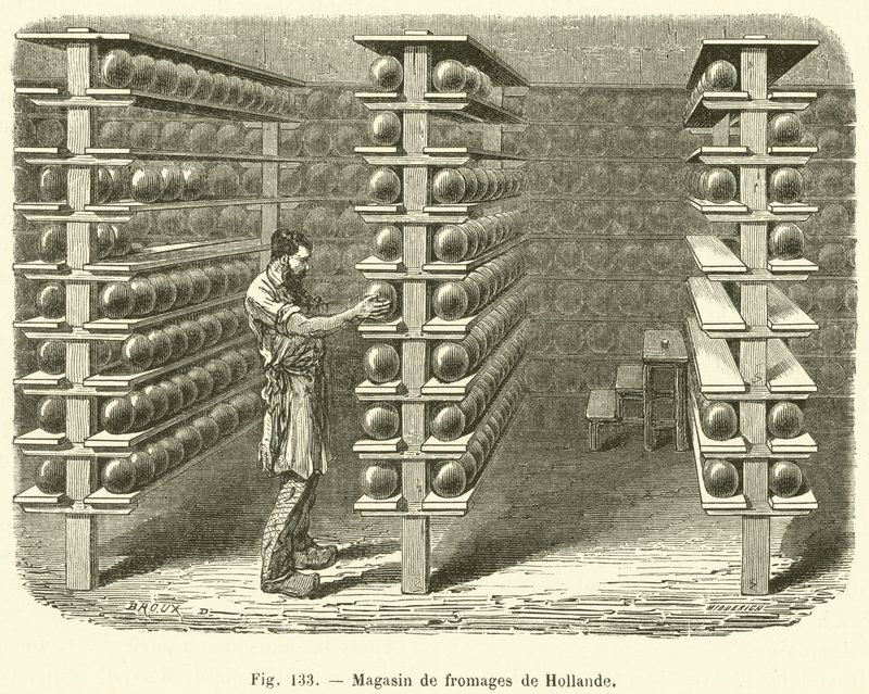 Magasin de fromages de Hollande (engraving) 作者 法语学校