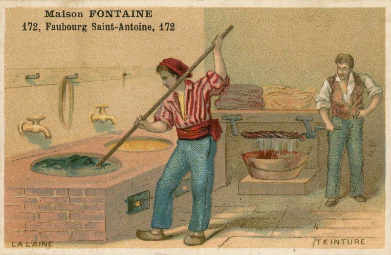 Maison Fontaine交易卡，羊毛死亡 作者 法语学校