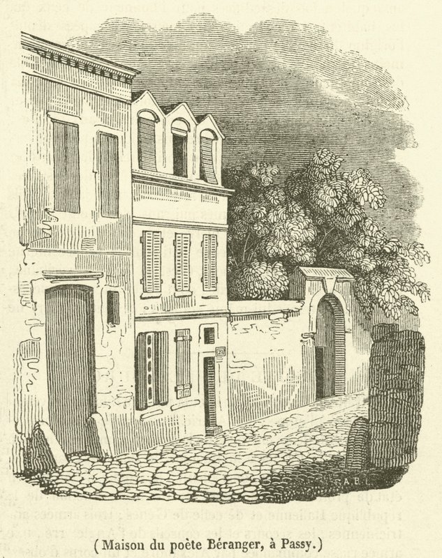 Maison du poete Beranger, a Passy (engraving) 作者 法语学校
