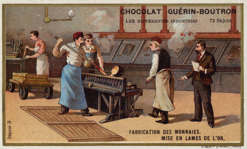 Manufacturing coins (chromolitho) 作者 法语学校