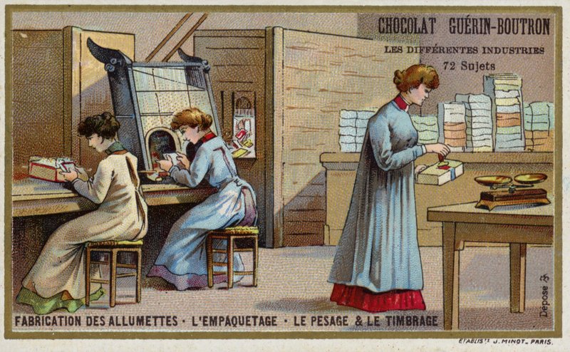 Manufacturing matches. Packing, weighing and stamping (chromolitho) 作者 法语学校