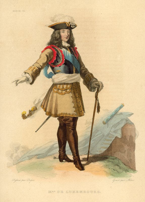 Marechal Duc de Luxembourg (coloured engraving) 作者 法语学校