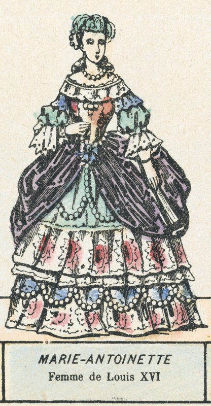 玛丽·安托瓦内特，路易十六的女人（彩色版画） 作者 法语学校