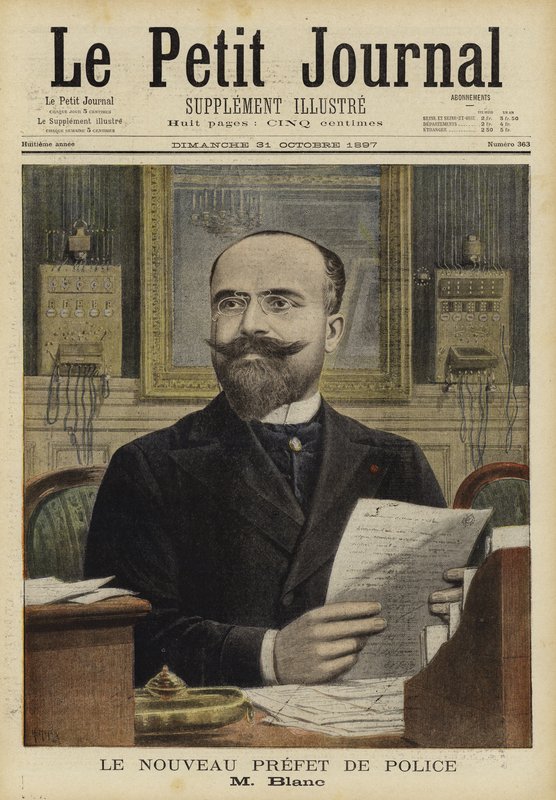 玛丽 - 查尔斯布兰克，1897年新任巴黎警察局长 作者 法语学校
