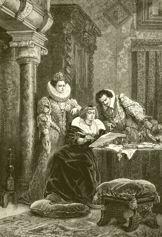 Mary de Medici，Concini和Leonara Galigai 作者 法语学校