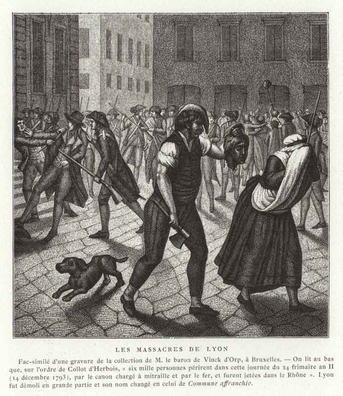 法国大革命里昂的大屠杀，1793年12月 作者 法语学校
