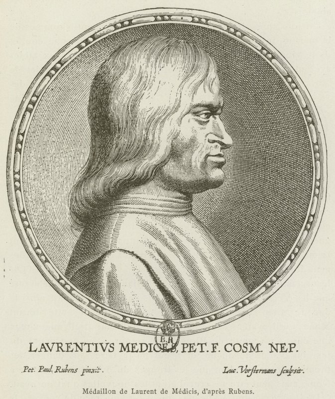 Laurent de Medicis 勋章（雕刻） 作者 法语学校