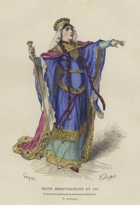 Merovingian女王，480 作者 法语学校