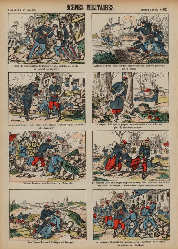 Military scenes from the Franco-Prussian War 作者 法语学校