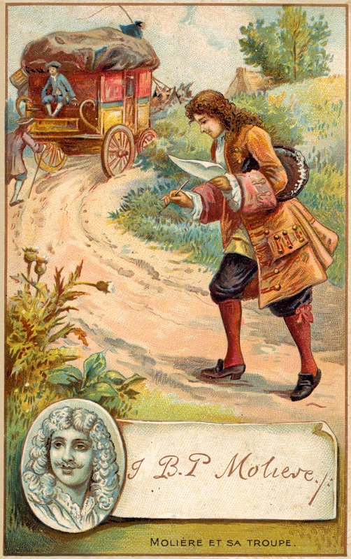 Moliere, French playwright (chromolitho) 作者 法语学校
