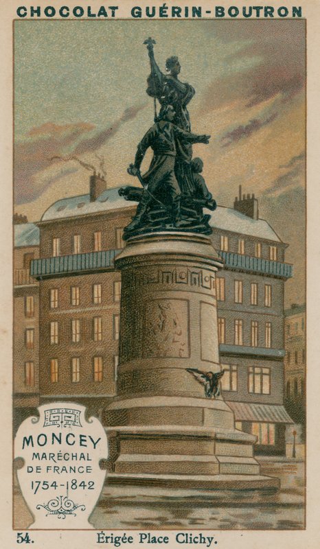 Moncey，法国Marechal，1754-1842，Erigee Place Clichy 作者 法语学校