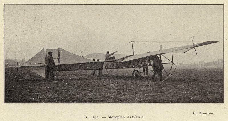 Monoplan Antoinette (雕刻) 作者 法语学校