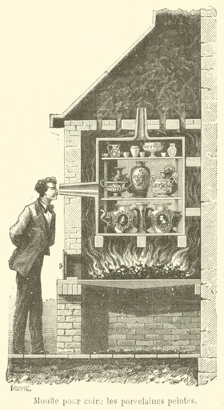 Moufle pour cuire les porcelaines peintes (engraving) 作者 法语学校