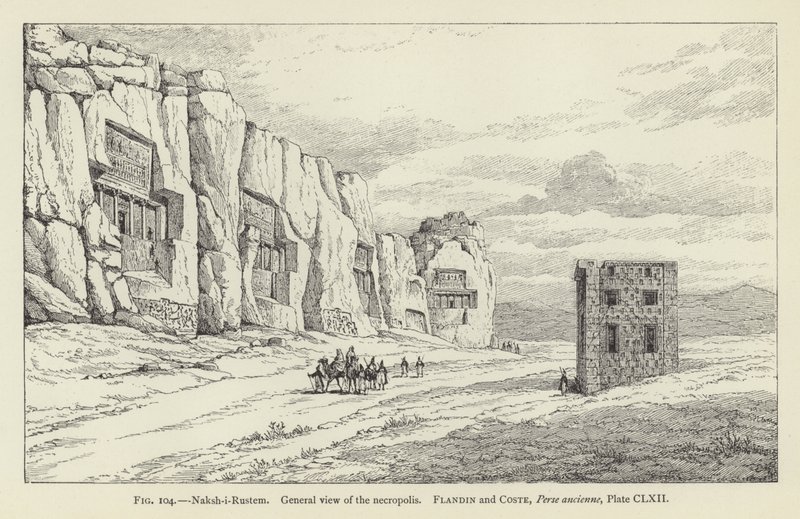 Naksh-i-Rustem，墓地的一般视图 作者 法语学校