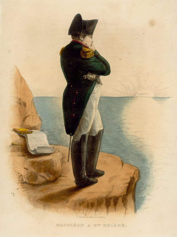 Napoleon Bonaparte (coloured engraving) 作者 法语学校