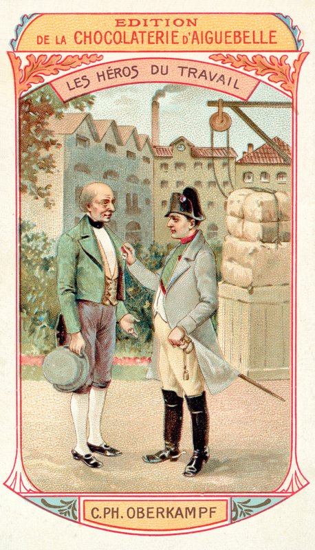 拿破仑将军团dHonneur授予法国实业家Christophe-Philippe Oberkampf，1806年 作者 法语学校