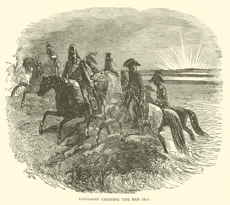 Napoleon crossing the Red Sea (engraving) 作者 法语学校