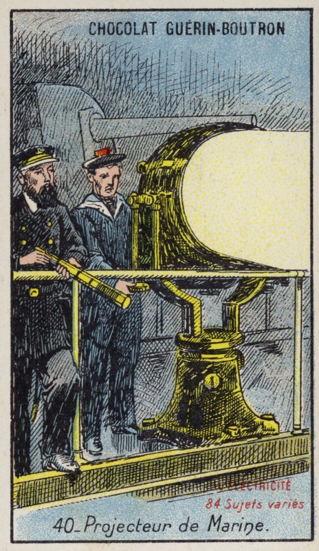 Naval searchlight (chromolitho) 作者 法语学校