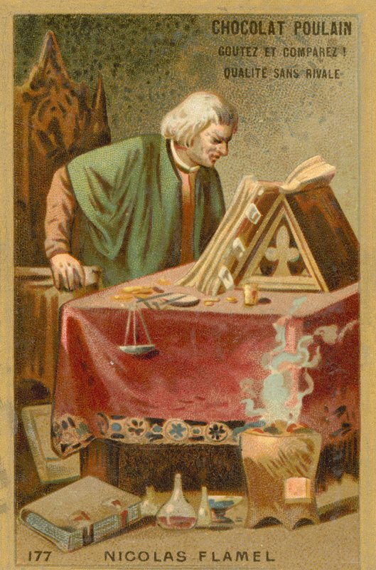 Nicolas Flamel，法国书记员和手稿卖家 作者 法语学校