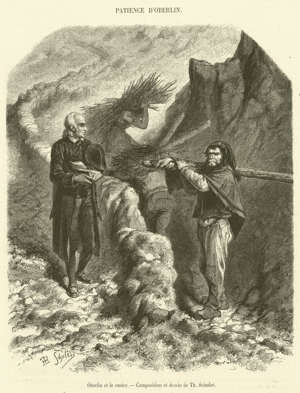 Oberlin and the boor (雕刻) 作者 法语学校