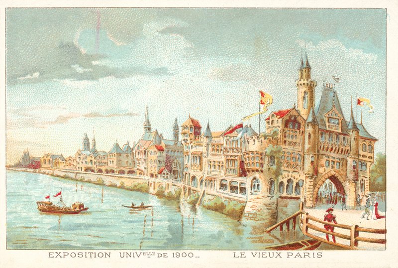 Old Paris, Exposition Universelle 1900, Paris (chromolitho) 作者 法语学校