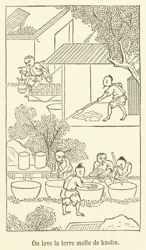 我们用高岭土洗软土（雕刻） 作者 法语学校