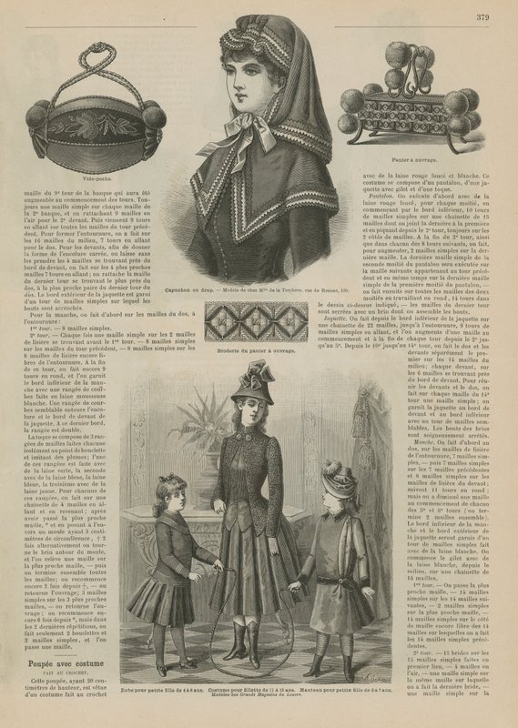 来自La Mode Illustree的页面，1885年 作者 法语学校