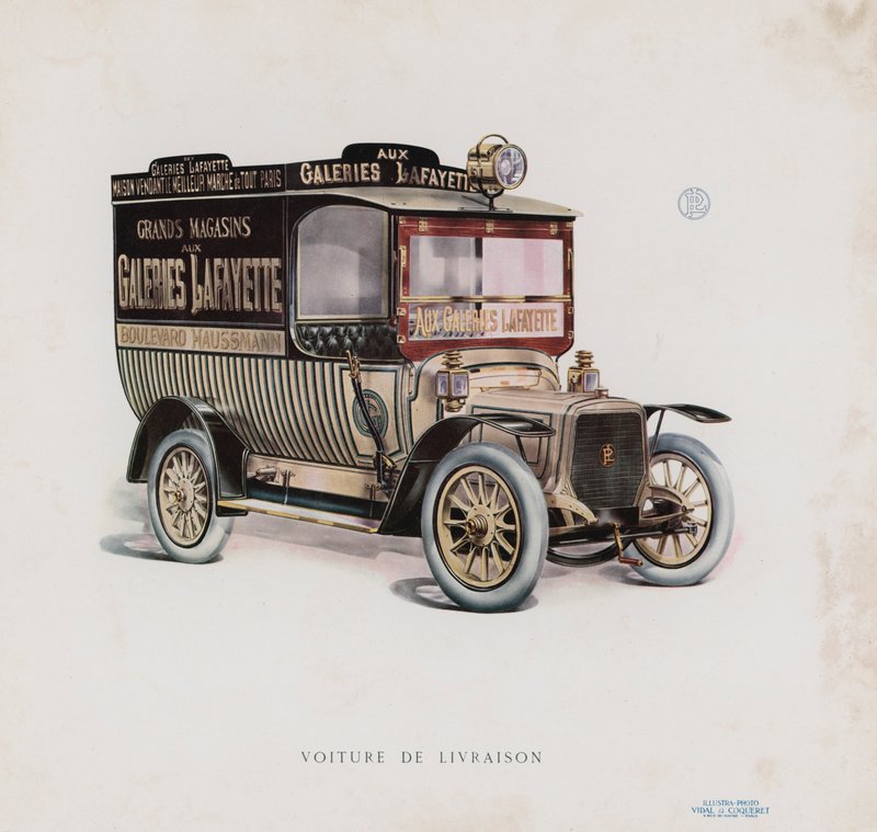 Panhard & Levassor 目录中的页面（彩色石版画） 作者 法语学校