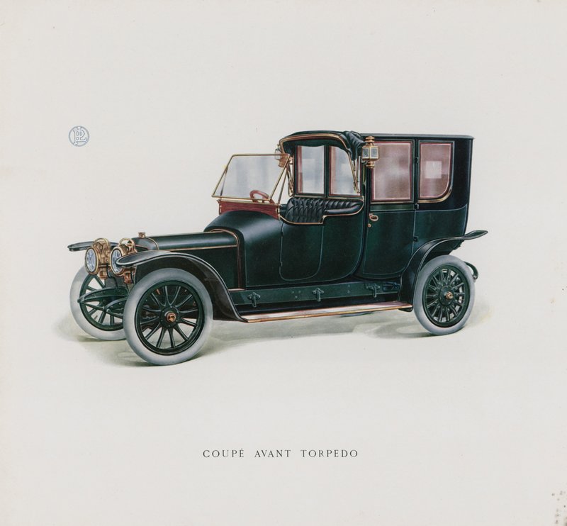 Panhard & Levassor 目录中的页面（彩色石版画） 作者 法语学校
