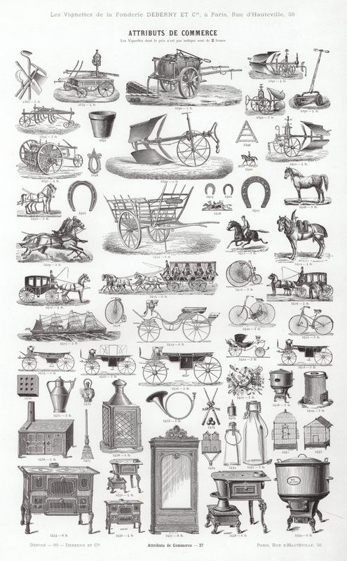 来自 Vignettes Typographiques 的页面（雕刻） 作者 法语学校