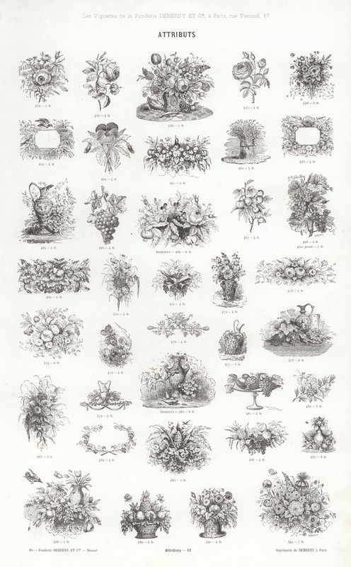 来自 Vignettes Typographiques 的页面（雕刻） 作者 法语学校