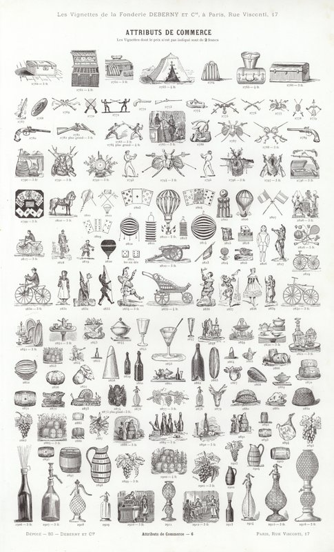 来自 Vignettes Typographiques 的页面（雕刻） 作者 法语学校