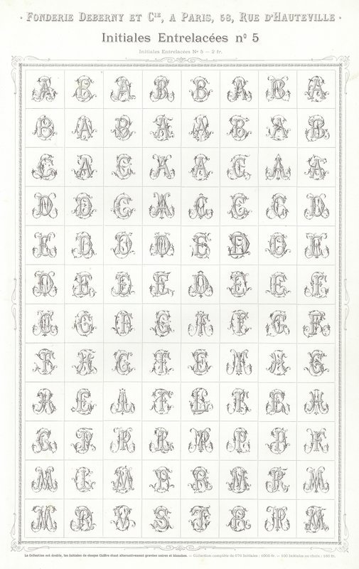 来自 Vignettes Typographiques 的页面（雕刻） 作者 法语学校