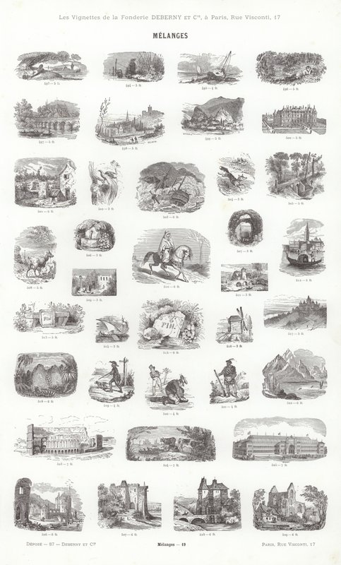 来自 Vignettes Typographiques 的页面（雕刻） 作者 法语学校