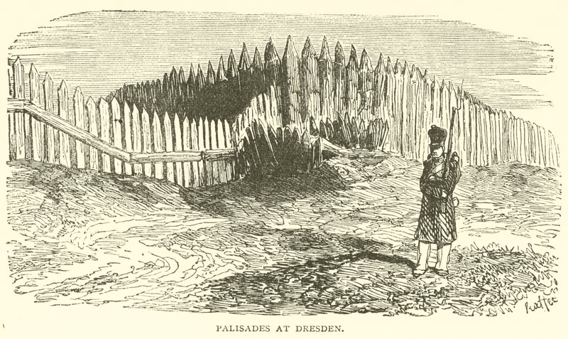 Palisades at Dresden (engraving) 作者 法语学校