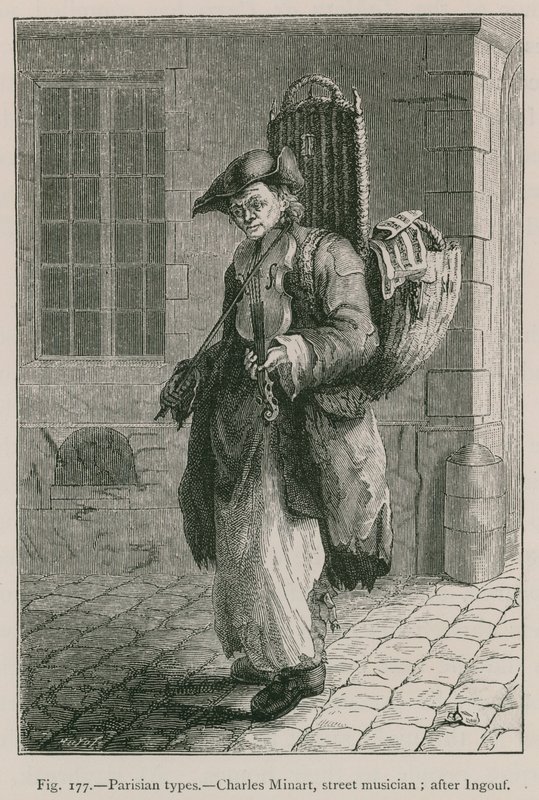Parisian Types，Charles Minart，街头音乐家;在Ingouf之后 作者 法语学校