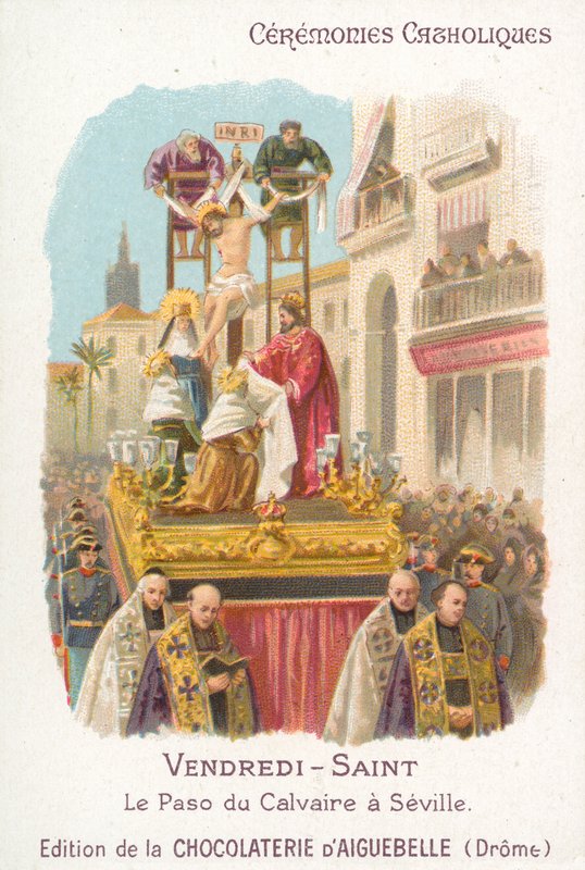 Paso of Calvary, Good Friday, Seville (chromolitho) 作者 法语学校