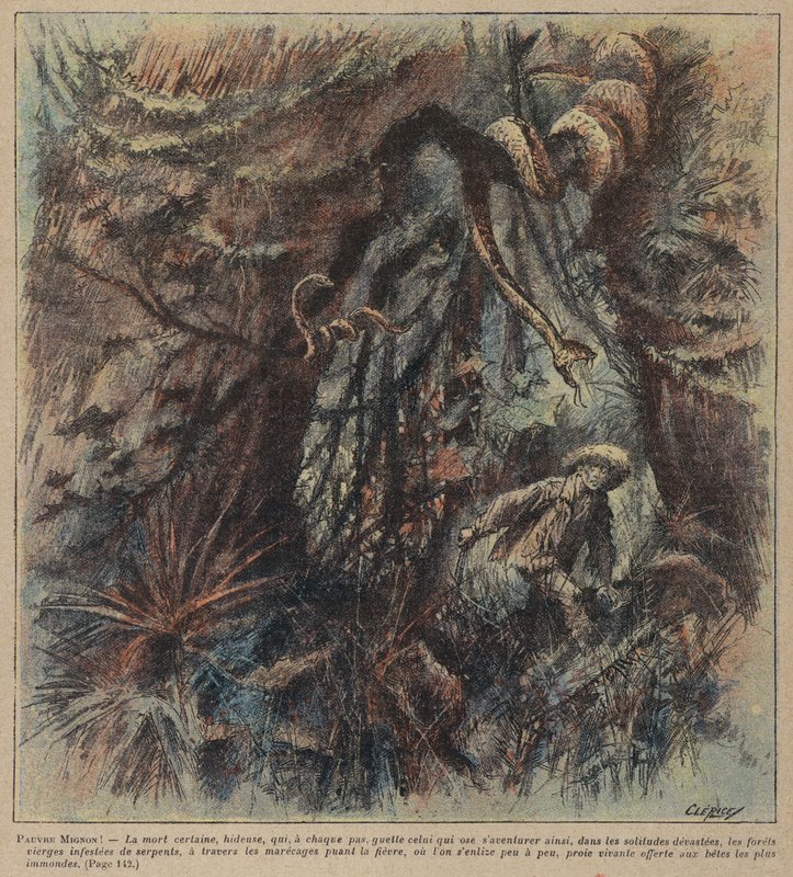 埃德蒙-拉杜塞特的《可怜的米侬》（彩色石版画） 作者 法语学校