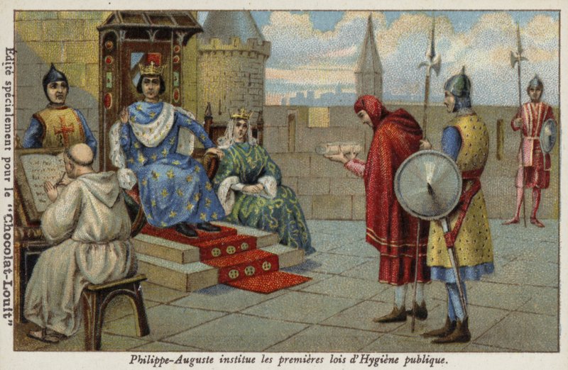 法国国王菲利普·奥古斯都（Philip Augustus）制定了有关公共卫生的第一部法律 作者 法语学校