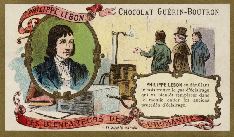Philippe Lebon, French engineer and chemist (chromolitho) 作者 法语学校