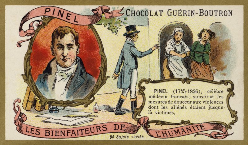 Philippe Pinel, French physician (chromolitho) 作者 法语学校