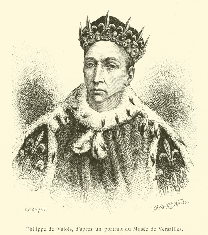 Philippe de Valois (engraving) 作者 法语学校